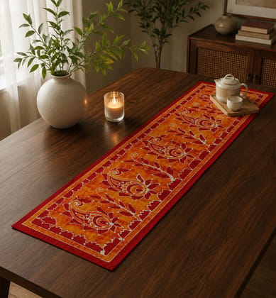 Handcrafted Batik Cotton Table Runner 