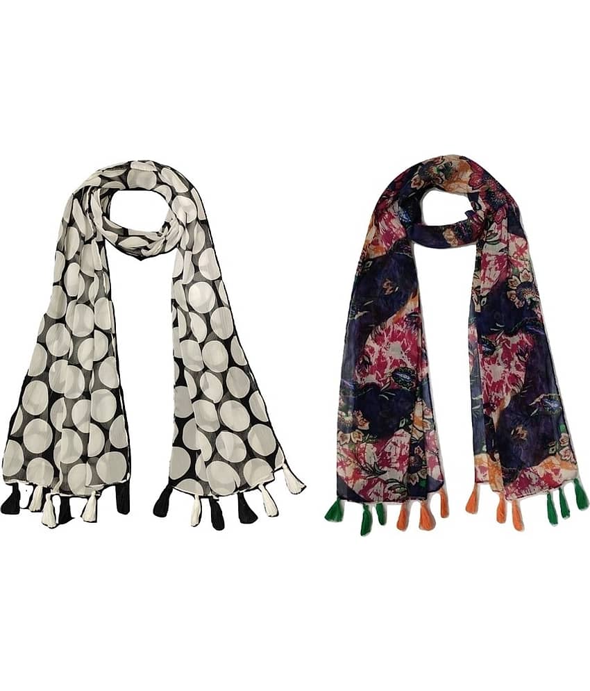 stolevilla Multi Printed Poly Cotton Yarn Stoles