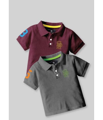 CODEZ Pack of 2 Boys Cotton Blend T-Shirt ( Multicolor )