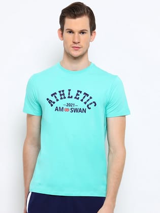 Mens Premium Cotton Printed Half Sleeve Crew Neck T-Shirts-S