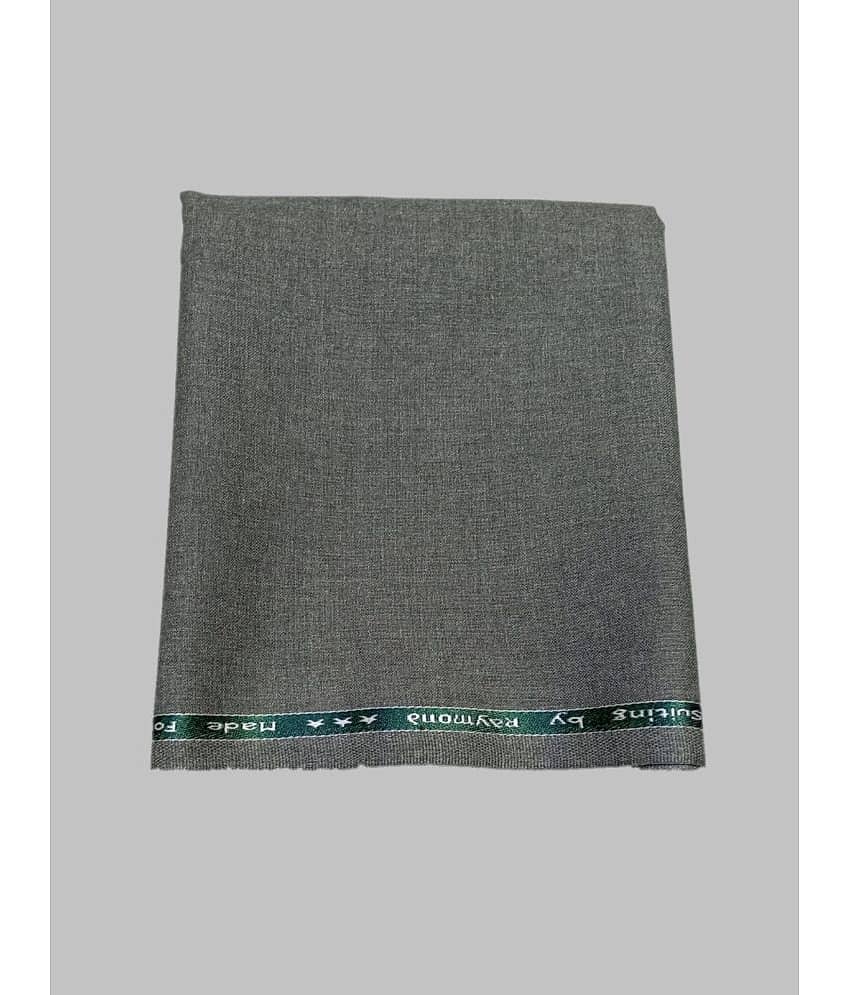 Raymond - Grey Polyester Blend Men's Unstitched Pant Piece ( Pack of 1 )