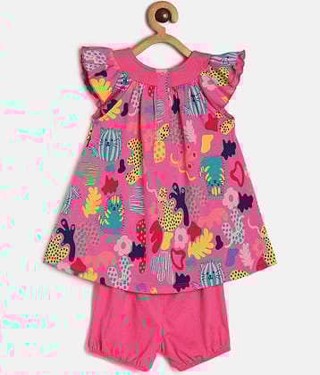 MINI KLUB Pack of 1 Baby Girls Cotton Dress ( Pink )