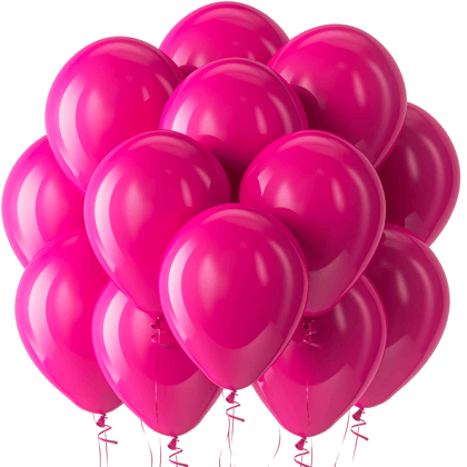 Hot Pink Latex Balloons 10" - 50PC