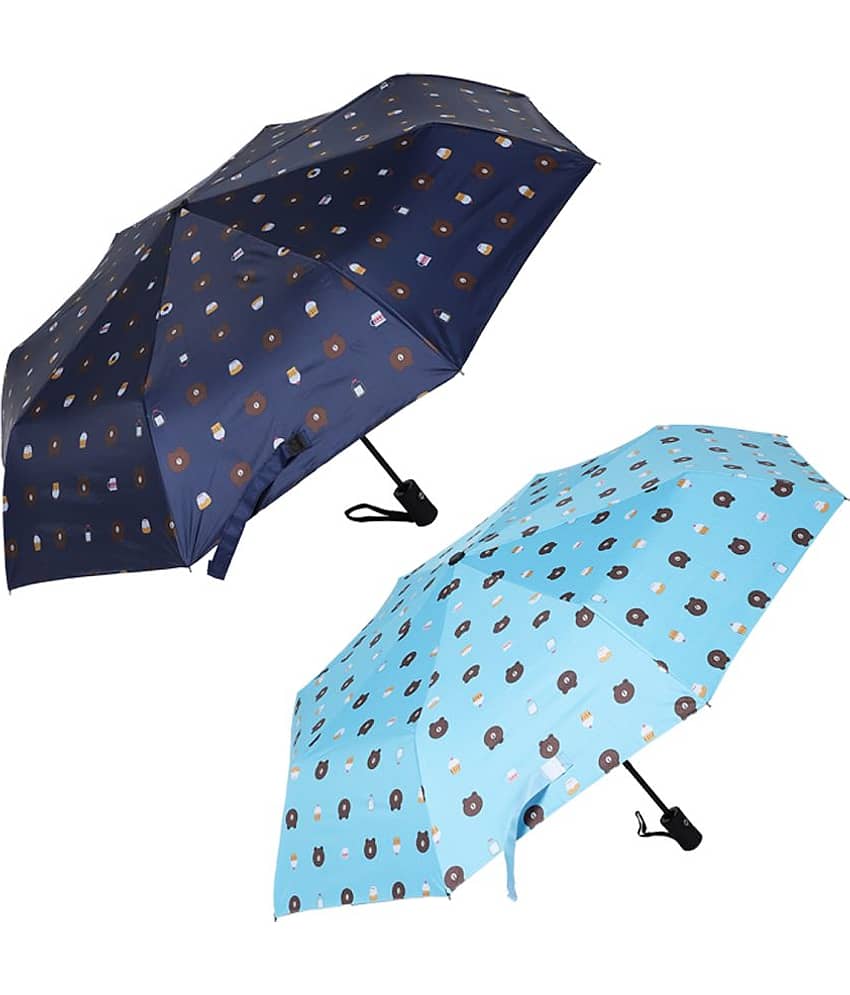 KEKEMI Blue 3 Fold Umbrella