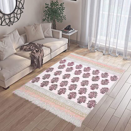 Palash Block Print Rug-4ft x 6ft