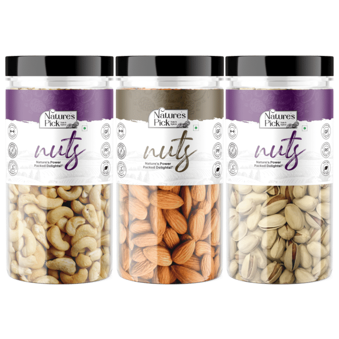 Nature's Pick 3 In 1 Nuts Combo 750 Gms