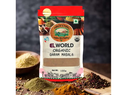 Elworld Agro & Organic Food Products Garam Masala 100g Elworld Agro & Organic Food Products Garam Masala 100g