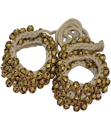 Spherulemuster Handmade Dance Ghungroo (50+50) Brass Beads- Kathak Bharatnatyam (2.0cm)