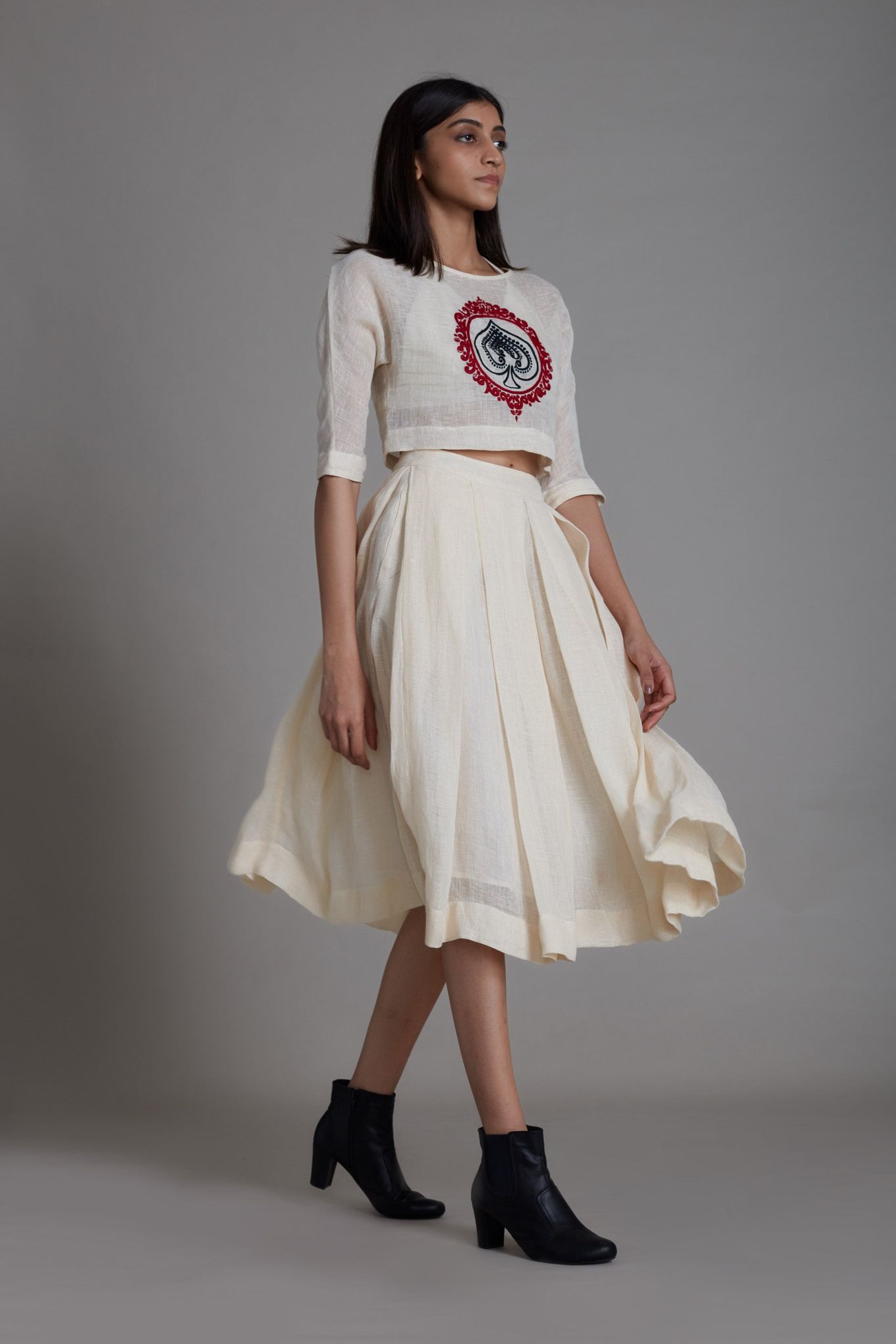 Solo Skirt-Oatmeal-XS