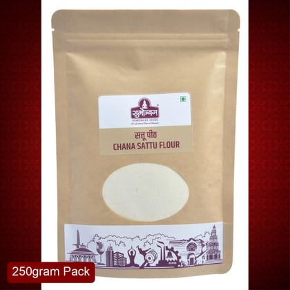 Subhojyam Sattu Aata (250g) | High Protein Superfood Flour | For Healthy Drinks & Porridge