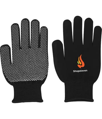 Shopeleven Black Batting Gloves ( 1 Pair )