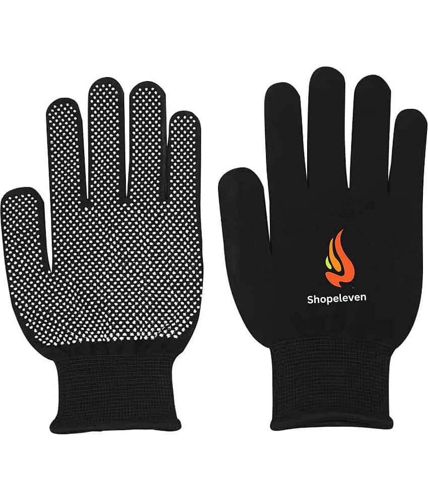 Shopeleven Black Batting Gloves ( 1 Pair )
