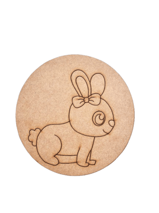 Dbeautify's DIY Bunny Pre-Marked MDF Base