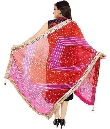 Raj Multicoloured Art Silk Bandhej Dupatta
