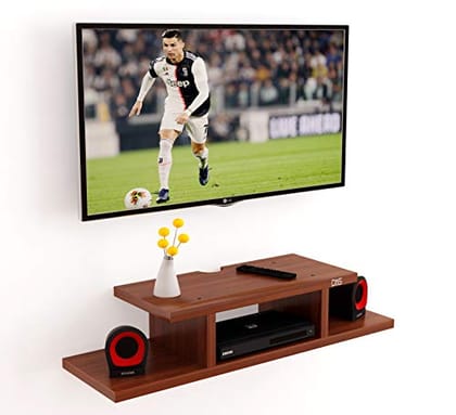 DAS Wall Mount TV Entertainment Unit with Set Top Box Stand Classic Walnut- Lewis (Ideal for 24" to 32") DAS Wall Mount TV Entertainment Unit with Set Top Box Stand Classic Walnut- Lewis (Ideal for 24" to 32")