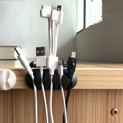 Multi-Purpose Cable Clips and Wire Organizer for Desk and Table