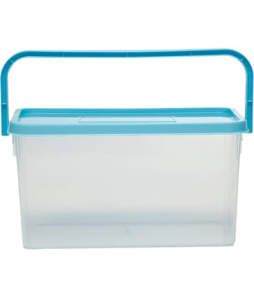 Generic Plastic Pick N Carry Multi-Purpose Round Food Container 3300ml, Blue, (1U)