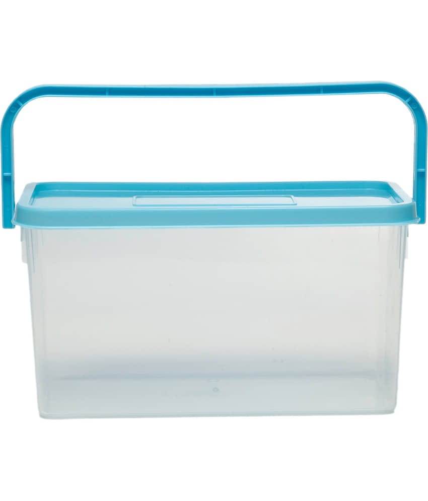 Generic Plastic Pick N Carry Multi-Purpose Round Food Container 3300ml, Blue, (1U)