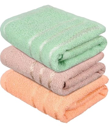 Dyana Core Pack of 3 Cotton 401-450 -GSM Hand Towel ( Brown )
