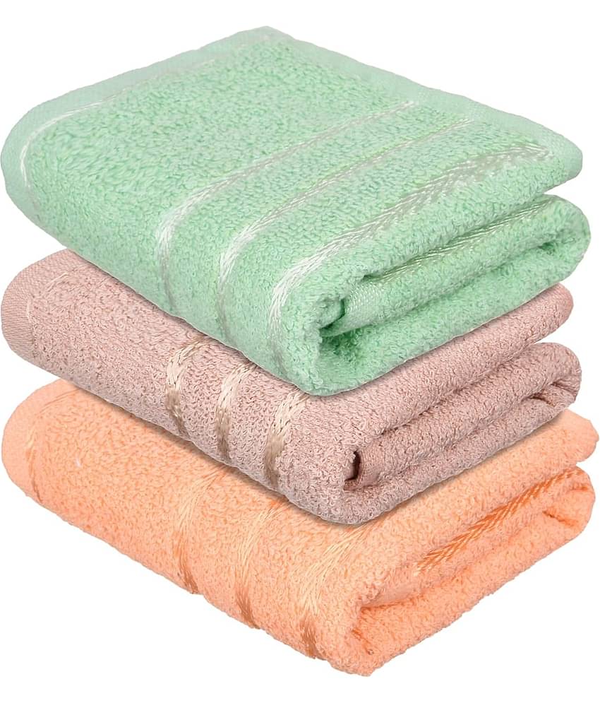 Dyana Core Pack of 3 Cotton 401-450 -GSM Hand Towel ( Brown )