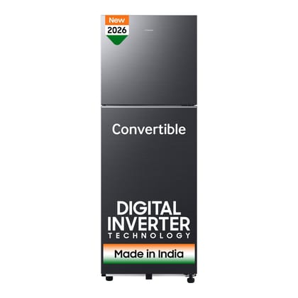 Samsung 256 L, 3 Star, Convertible, Digital Inverter Frost Free Double Door Refrigerator (RT40H30U3FHL, Black DOI, 2026 Model) Samsung 256 L, 3 Star, Convertible, Digital Inverter Frost Free Double Door Refrigerator (RT40H30U3FHL, Black DOI, 2026 Model) Samsung 256 L, 3 Star, Convertible, Digital Inverter Frost Free Double Door Refrigerator (RT40H30U3FHL, Black DOI, 2026 Model) Samsung 256 L, 3 Star, Convertible, Digital Inverter Frost Free Double Door Refrigerator (RT40H30U3FHL, Black DOI, 2026 Model)