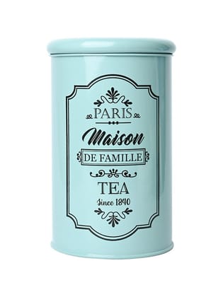 Metal Tea & Sugar Jar Set - Green & Each 900 Ml