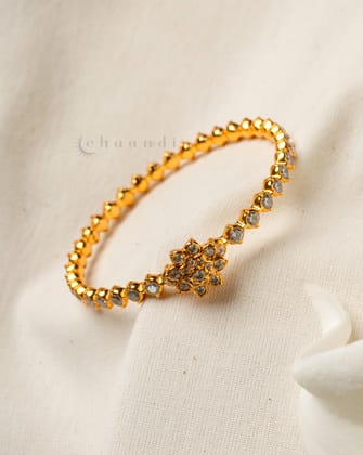 Gold Polish Silver Bangle CHB1148 (Single)