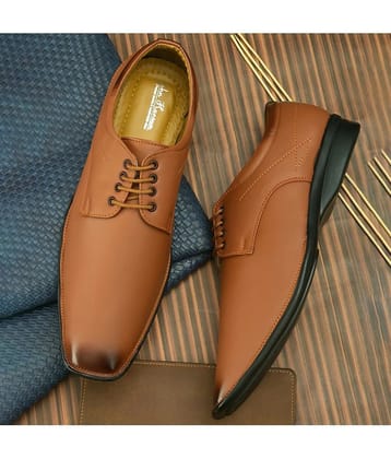 John Karsun Tan Mens Derby Formal Shoes - None