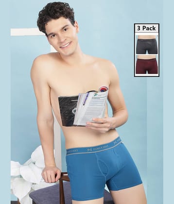 Force NXT Pack of 3 Cotton Trunks For Men's ( Multicolor )