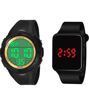 DECLASSE - Black Resin Digital Couple's Watch