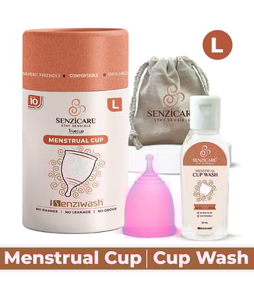 Senziwash Silicone Reusable Menstrual Cup Large ( Pack of 1 )