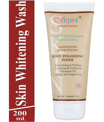 Vigini Skin Whitening Glow Body Polishing Wash Exfoliating Fairness Coffee Facial Kit 200 mL
