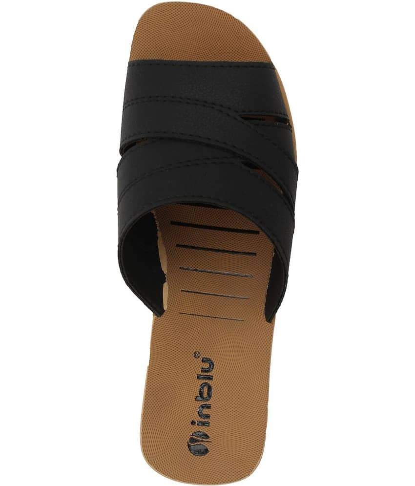 Inblu - Black Women's Slide Flip Flop