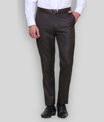 Inspire Clothing Inspiration - Brown Polycotton Slim - Fit Men's Formal Pants ( Pack of 1 )