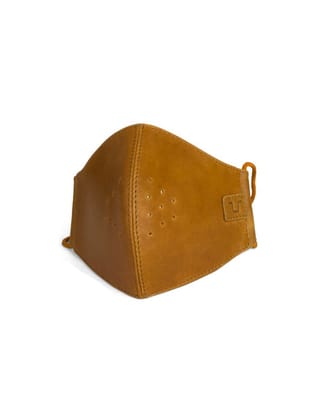 face mask-vintage tan / mask with 3 filters / in