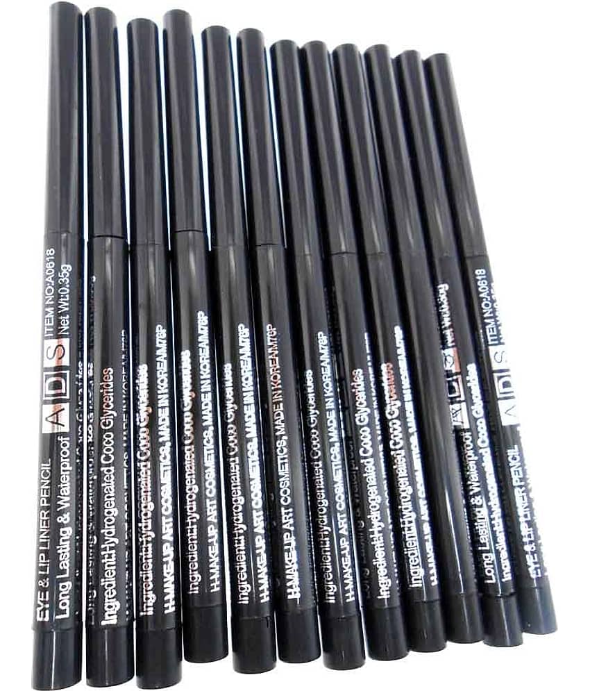 ADS Eye & lip-liner Pack of 12pcs 2.5 g Each (Multicolor)