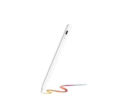 Capacitive Stylus Pen for IPAD PRO, IPAD AIR, iPad mini with USB C Charging, ATTACHES MAGNETICALLY, Battery 4 Lights LED Indicator, Angle TILT Sensitivity, Upto 4-8 HRS Working, ON/Off Touch Switch