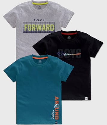 CODEZ Pack of 1 Boys Cotton T-Shirt ( Multicolor1 )