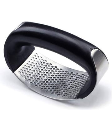 Mini Kiki Stainless Steel Garlic Press Crusher, Kitchen Garlic Presser Garlic Crusher Squeezer Mincer Chopper Garlic Chopper