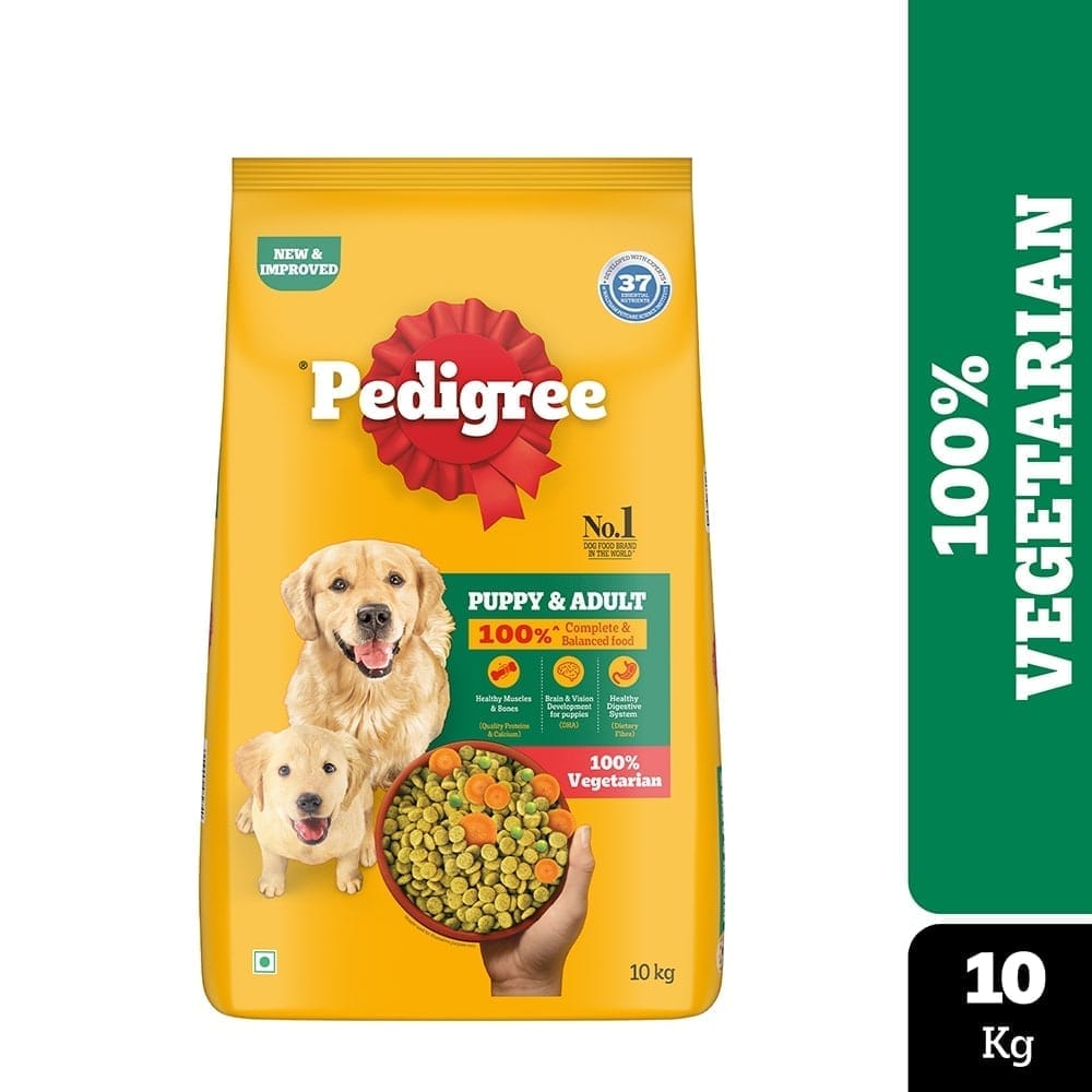 Pedigree 100% Vegetarian Adult &amp; Puppy Dry Dog Food 10kg