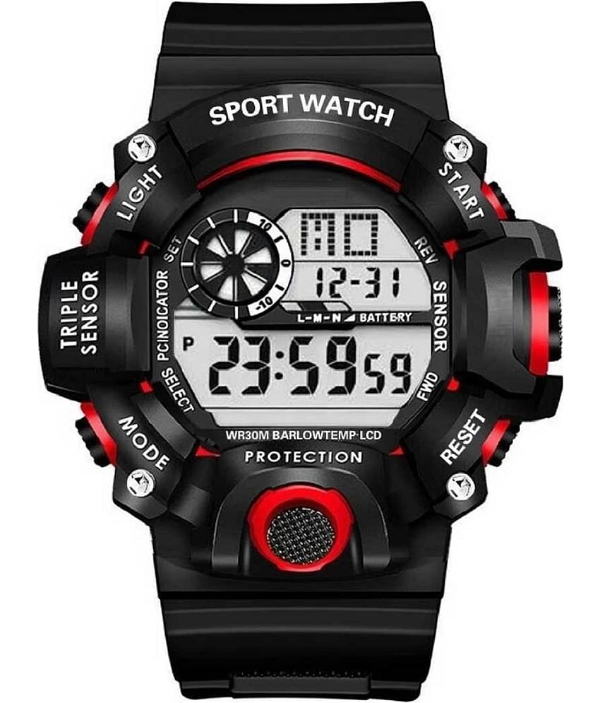 Hala Red Dial Digital Boys Watch ( Pack of 1 )