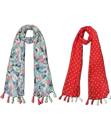 stolevilla Multi Printed Poly Cotton Yarn Stoles