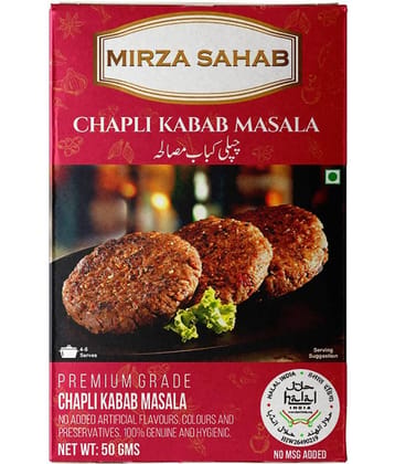 Mirza Sahab Chapli Kabab Masala Instant Mix 50 gm Pack of 4