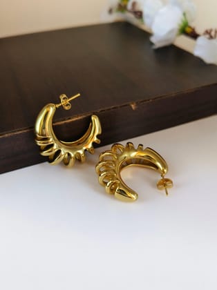 Golden Hoop Earring | Sarichka
