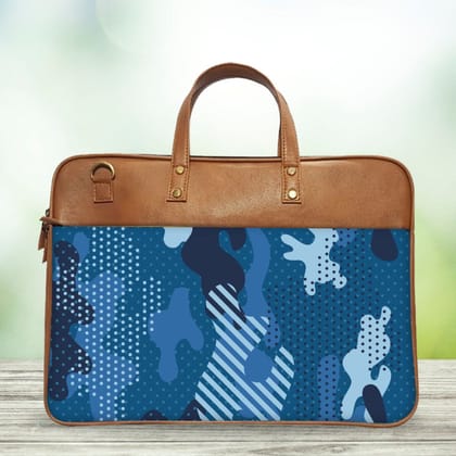 Military Camo Classic Laptop Bag Military Camo Classic Laptop Bag - Military Blue