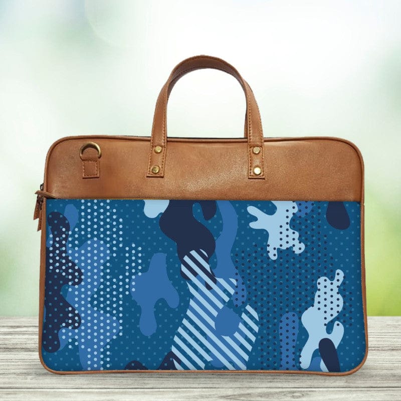 Military Camo Classic Laptop Bag Military Camo Classic Laptop Bag - Military Blue