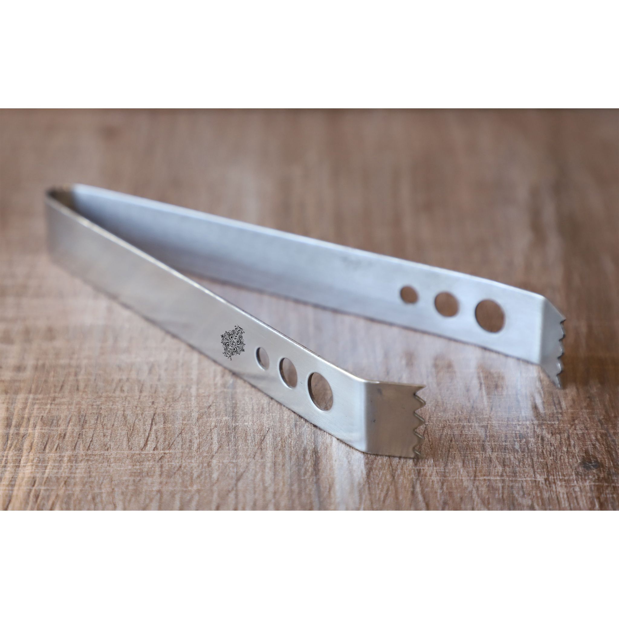 Stainless Steel Ice Tonge / Ice Picker, Bareware, Bar Accessories & Tools For Bars, Catering Venues, Home, Party, Hotels Set of 4-Silver
