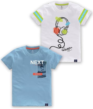 CODEZ Pack of 1 Boys Cotton Blend T-Shirt ( Multi Color )