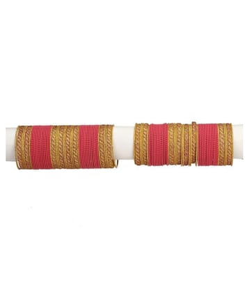 Colorful Designer Bangle Set With Golden Bangles For Party And Daily Use (With Safety Cum Carry Box) Unbreakable015 - None