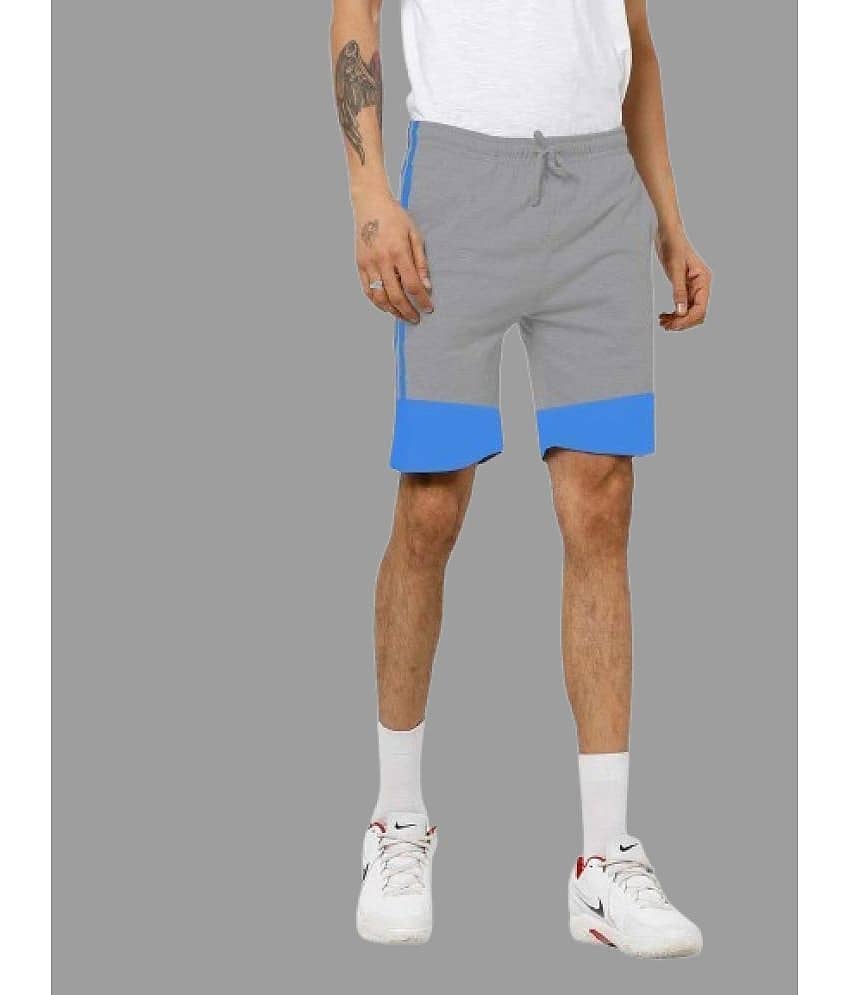MRB Grey Cotton Blend Men's Shorts ( Pack of 1 )